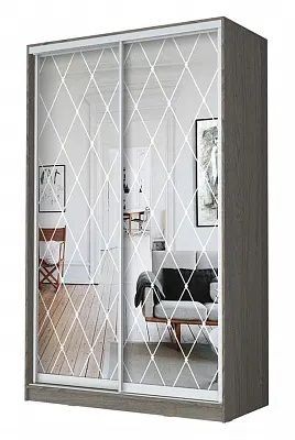 Шкаф-купе ХИТ 24-14-66 РОМБ БОЛЬШОЙ в Нижнекамске - nizhnekamsk.mebel24.online | фото