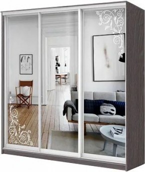 Шкаф-купе ХИТ 24-18-656 ОРНАМЕНТ в Нижнекамске - nizhnekamsk.mebel24.online | фото