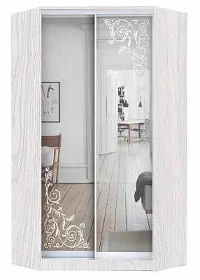 Шкаф-купе ХИТ-У-L-24-64-66 ОРНАМЕНТ в Нижнекамске - nizhnekamsk.mebel24.online | фото