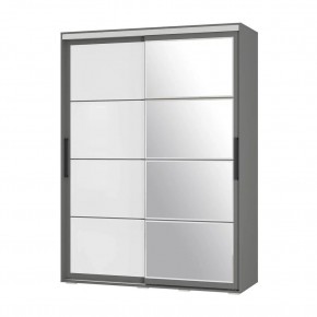 Шкаф-купе Крафт-6 1.6 м ШКК-06 (графит) в Нижнекамске - nizhnekamsk.mebel24.online | фото 3