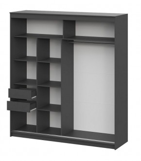 Шкаф-купе ШКП 3 МАКС (2000) Графит серый в Нижнекамске - nizhnekamsk.mebel24.online | фото 3