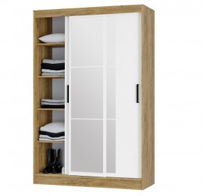 Шкаф-купе Тайм ШКК-03 (крафт/белый) в Нижнекамске - nizhnekamsk.mebel24.online | фото 3