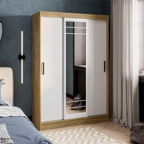 Шкаф-купе Тео ШКК-02 (крафт/белый) в Нижнекамске - nizhnekamsk.mebel24.online | фото