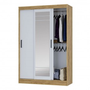 Шкаф-купе Тео ШКК-02 (крафт/белый) в Нижнекамске - nizhnekamsk.mebel24.online | фото 3
