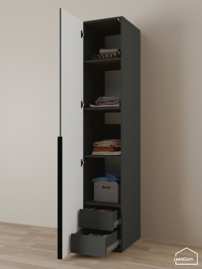 Шкаф Linnea MHR-1-4 2050х400х510 (Графит-М 11.1.25) в Нижнекамске - nizhnekamsk.mebel24.online | фото 6