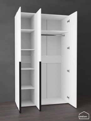 Шкаф Linnea MHR-3-1 2050х1200х510 (Белый-М 11.1.1) в Нижнекамске - nizhnekamsk.mebel24.online | фото 4