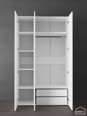 Шкаф Linnea MHR-3PO-2 2050х1200х510 (Белый-М 11.1.1) в Нижнекамске - nizhnekamsk.mebel24.online | фото 6