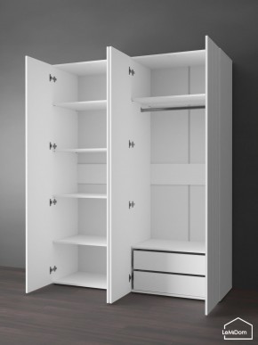 Шкаф Linnea MHR-4PO-2 2050х1600х510 (Белый-М 11.1.2) в Нижнекамске - nizhnekamsk.mebel24.online | фото 5