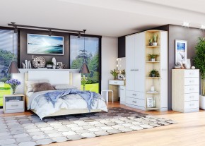 Шкаф "Милана" 2-х створчатый с 2 ящиками в Нижнекамске - nizhnekamsk.mebel24.online | фото 2
