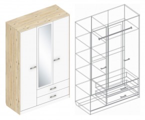 Шкаф "Милана" 3-х створчатый с 2 ящиками в Нижнекамске - nizhnekamsk.mebel24.online | фото