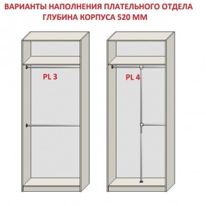 Шкаф распашной серия «ЗЕВС» (PL3/С1/PL2) Серый камень/Небраска натуральный в Нижнекамске - nizhnekamsk.mebel24.online | фото 10