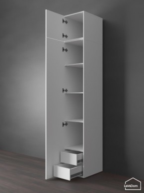 Шкаф с антресолью Linnea MHR-1POA-4 2450х400х510 (Белый-М 11.1.1) в Нижнекамске - nizhnekamsk.mebel24.online | фото 5