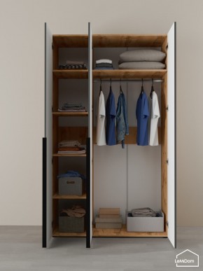 Шкаф с антресолью Linnea MHR-3A-1 2450х1200х510 (ДВ-М 11.1.25) в Нижнекамске - nizhnekamsk.mebel24.online | фото 4