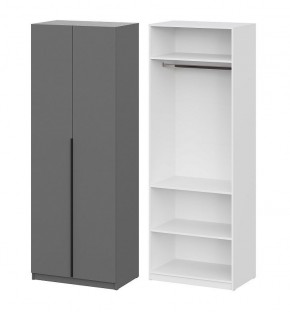 Шкаф ШК-5 + 2 полки (800) Графит серый в Нижнекамске - nizhnekamsk.mebel24.online | фото