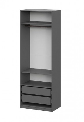 Шкаф ШК-5 + 2 полки + ящики (800) Графит в Нижнекамске - nizhnekamsk.mebel24.online | фото 4