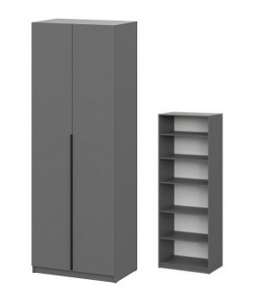 Шкаф ШК-5 + 4 полки (800) Графит в Нижнекамске - nizhnekamsk.mebel24.online | фото 1