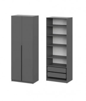 Шкаф ШК-5 + 4 полки + ящики (800) Графит в Нижнекамске - nizhnekamsk.mebel24.online | фото