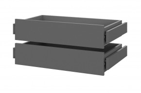 Шкаф ШК-5 + 4 полки + ящики (800) Графит в Нижнекамске - nizhnekamsk.mebel24.online | фото 2