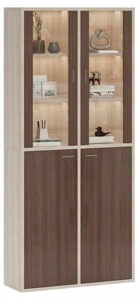 Шкаф-витрина Домино СУ(ш2в2)+2ФС+2ФГ в Нижнекамске - nizhnekamsk.mebel24.online | фото 2