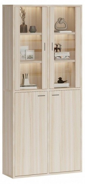 Шкаф-витрина Домино СУ(ш2в2)+2ФС+2ФГ в Нижнекамске - nizhnekamsk.mebel24.online | фото 2
