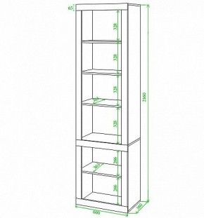 Шкаф-витрина Toivo ВтВ-ФС в Нижнекамске - nizhnekamsk.mebel24.online | фото 2