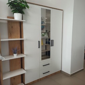 Спальный гарнитур Евро (модульный) Крафт/Белый в Нижнекамске - nizhnekamsk.mebel24.online | фото 33