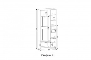 СТЕФАНИ-2 Шкаф в Нижнекамске - nizhnekamsk.mebel24.online | фото 2