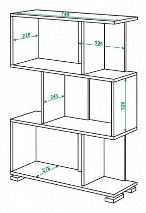 Стеллаж Домино нельсон СЛ-5-3 в Нижнекамске - nizhnekamsk.mebel24.online | фото 2