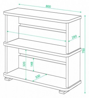 Стеллаж Домино СБ-25/2 в Нижнекамске - nizhnekamsk.mebel24.online | фото 3