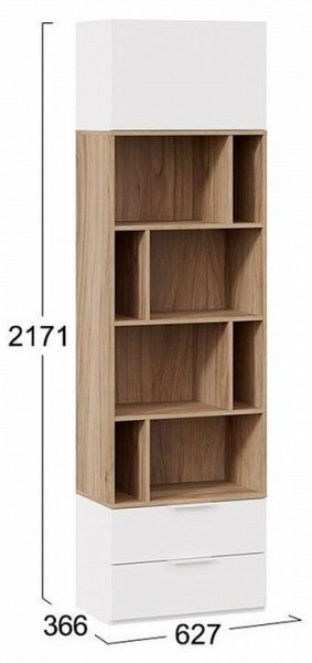 Стеллаж комбинированный Порто Исп. 2 ТД-393.07.20 в Нижнекамске - nizhnekamsk.mebel24.online | фото 5