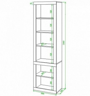 Стеллаж комбинированный Toivo ВтВ в Нижнекамске - nizhnekamsk.mebel24.online | фото 2