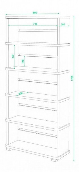 Стеллаж СБ-25/5 в Нижнекамске - nizhnekamsk.mebel24.online | фото 2