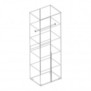 СТИЛ Шкаф 2-ств с полками в Нижнекамске - nizhnekamsk.mebel24.online | фото 2