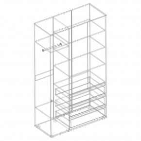 СТИЛ Шкаф 3-ств с 3 ящиками в Нижнекамске - nizhnekamsk.mebel24.online | фото 2