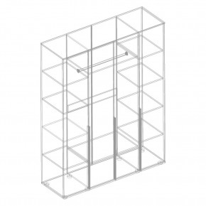 СТИЛ Шкаф 4-ств для одежды в Нижнекамске - nizhnekamsk.mebel24.online | фото 2