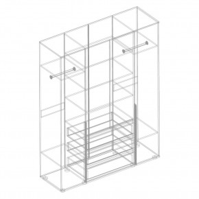 СТИЛ Шкаф 4-ств с 3 ящиками в Нижнекамске - nizhnekamsk.mebel24.online | фото 2