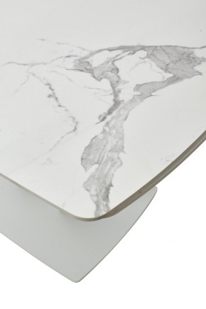Стол ALATRI 120 GLOSS STATUARIO WHITE SOLID CERAMIC / WHITE, ®DISAUR в Нижнекамске - nizhnekamsk.mebel24.online | фото 10