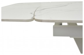 Стол ALATRI 120 GLOSS STATUARIO WHITE SOLID CERAMIC / WHITE, ®DISAUR в Нижнекамске - nizhnekamsk.mebel24.online | фото 3