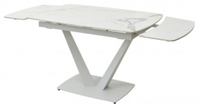 Стол ALATRI 120 GLOSS STATUARIO WHITE SOLID CERAMIC / WHITE, ®DISAUR в Нижнекамске - nizhnekamsk.mebel24.online | фото 9