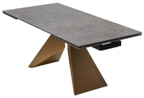 Стол ALES 180 BLACK GRAVE SOLID CERAMIC, керамика / бронзовый, ®DISAUR в Нижнекамске - nizhnekamsk.mebel24.online | фото 14