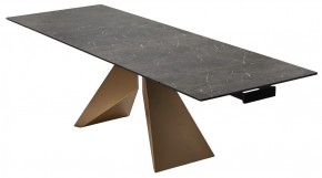 Стол ALES 180 BLACK GRAVE SOLID CERAMIC, керамика / бронзовый, ®DISAUR в Нижнекамске - nizhnekamsk.mebel24.online | фото 7