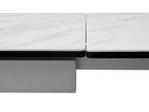 Стол BELLUNO 160 MARBLES KL-99 Белый мрамор матовый, итальянская керамика/ белый каркас, ®DISAUR в Нижнекамске - nizhnekamsk.mebel24.online | фото 9
