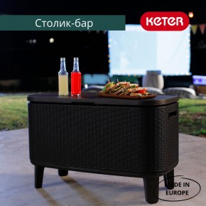 Стол Беви Бар (Bevy Bar Large Cool Bar), графит в Нижнекамске - nizhnekamsk.mebel24.online | фото 4
