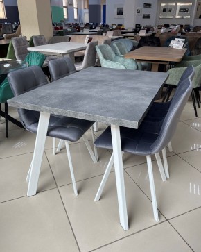 Стол BRICK M 140 Бетон Портленд/ Белый М-City в Нижнекамске - nizhnekamsk.mebel24.online | фото 3