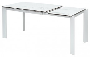 Стол CORNER 120 MATTE STATUARIO Белый мрамор матовый керамика, стекло/ белый каркас, ®DISAUR в Нижнекамске - nizhnekamsk.mebel24.online | фото 4