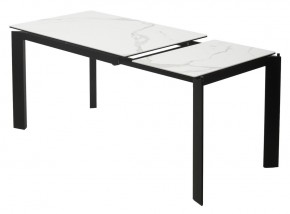 Стол CORNER 120 MATTE STATUARIO Белый мрамор матовый керамика, стекло/ черный каркас, ®DISAUR в Нижнекамске - nizhnekamsk.mebel24.online | фото 4