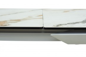 Стол CREMONA 160 KL-188 Контрастный мрамор / белый каркас, ®DISAUR в Нижнекамске - nizhnekamsk.mebel24.online | фото 5