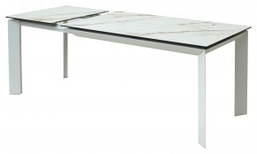 Стол CREMONA 160 KL-188 Контрастный мрамор / белый каркас, ®DISAUR в Нижнекамске - nizhnekamsk.mebel24.online | фото 6