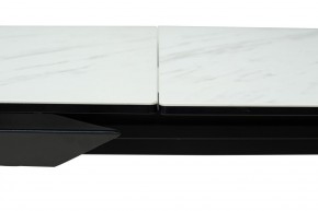 Стол CREMONA 160 KL-99 Белый мрамор матовый, итальянская керамика / черный каркас, ®DISAUR в Нижнекамске - nizhnekamsk.mebel24.online | фото 4