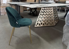 Стол ENNA 220 KL-188 Контрастный мрамор матовый, итальянская керамика/ каркас цвета шампань, ®DISAUR в Нижнекамске - nizhnekamsk.mebel24.online | фото 7